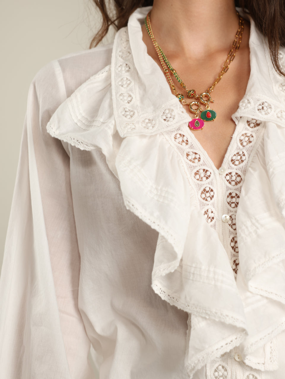 Fancy Necklace Fuchsia
