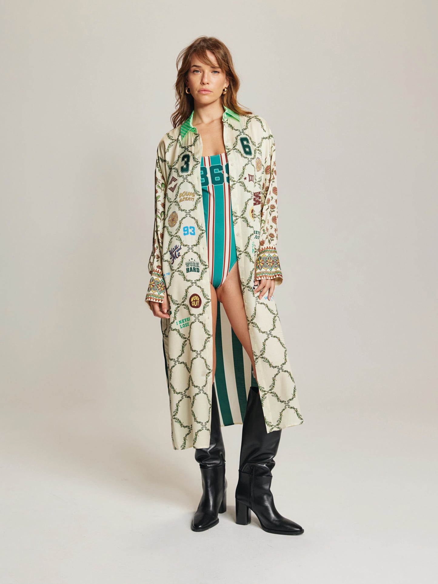 Athena Collar Button Up Dress
