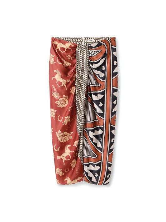 Luna Tie Front Skirt