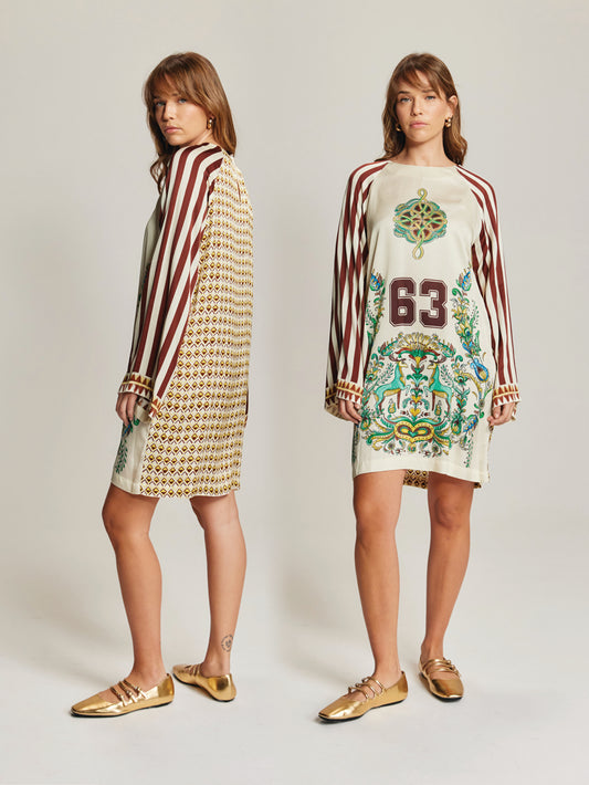 Alani Boat Neck Mini Dress