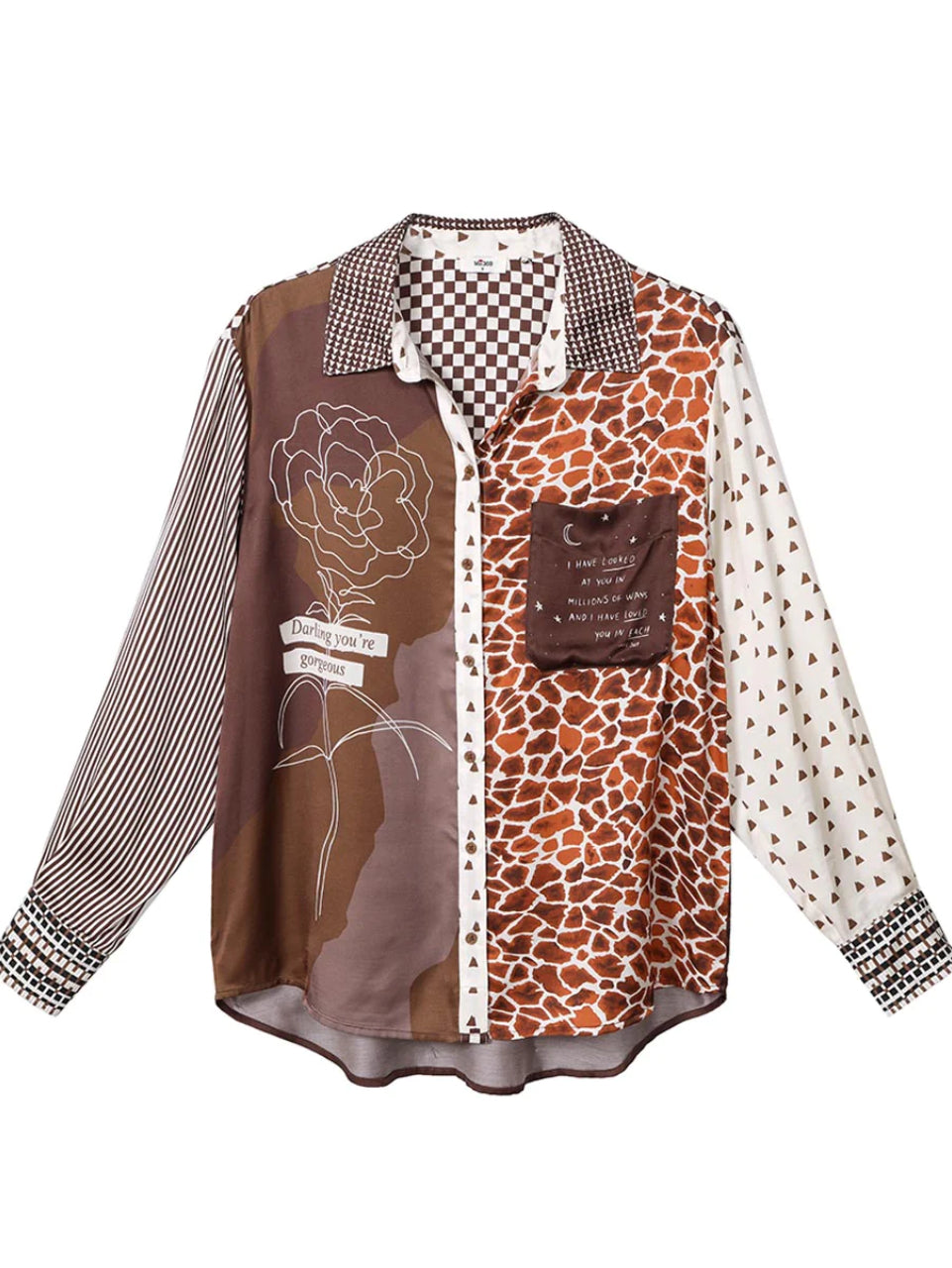 Isabel Mixed Print Shirt