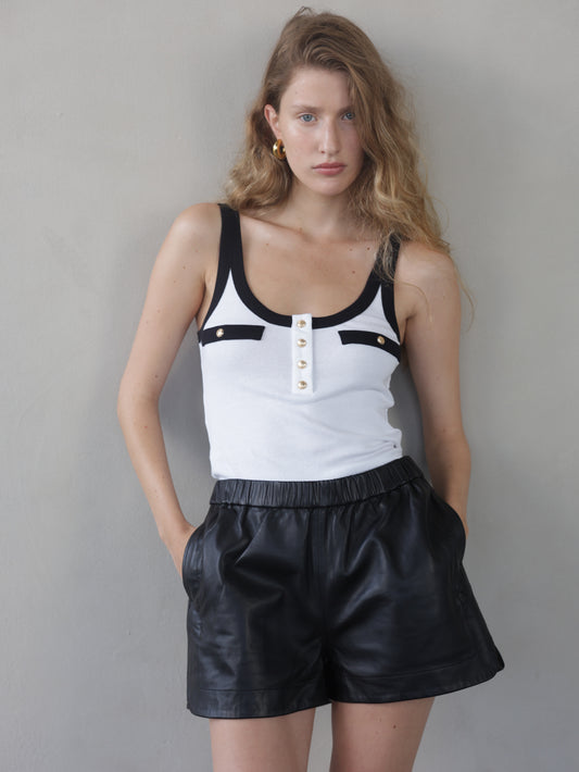 Button-Down Tank Top