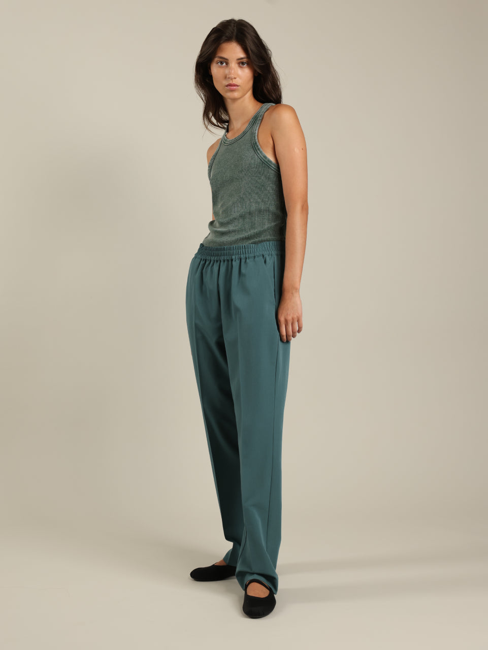 Tailored Straight Leg Pants