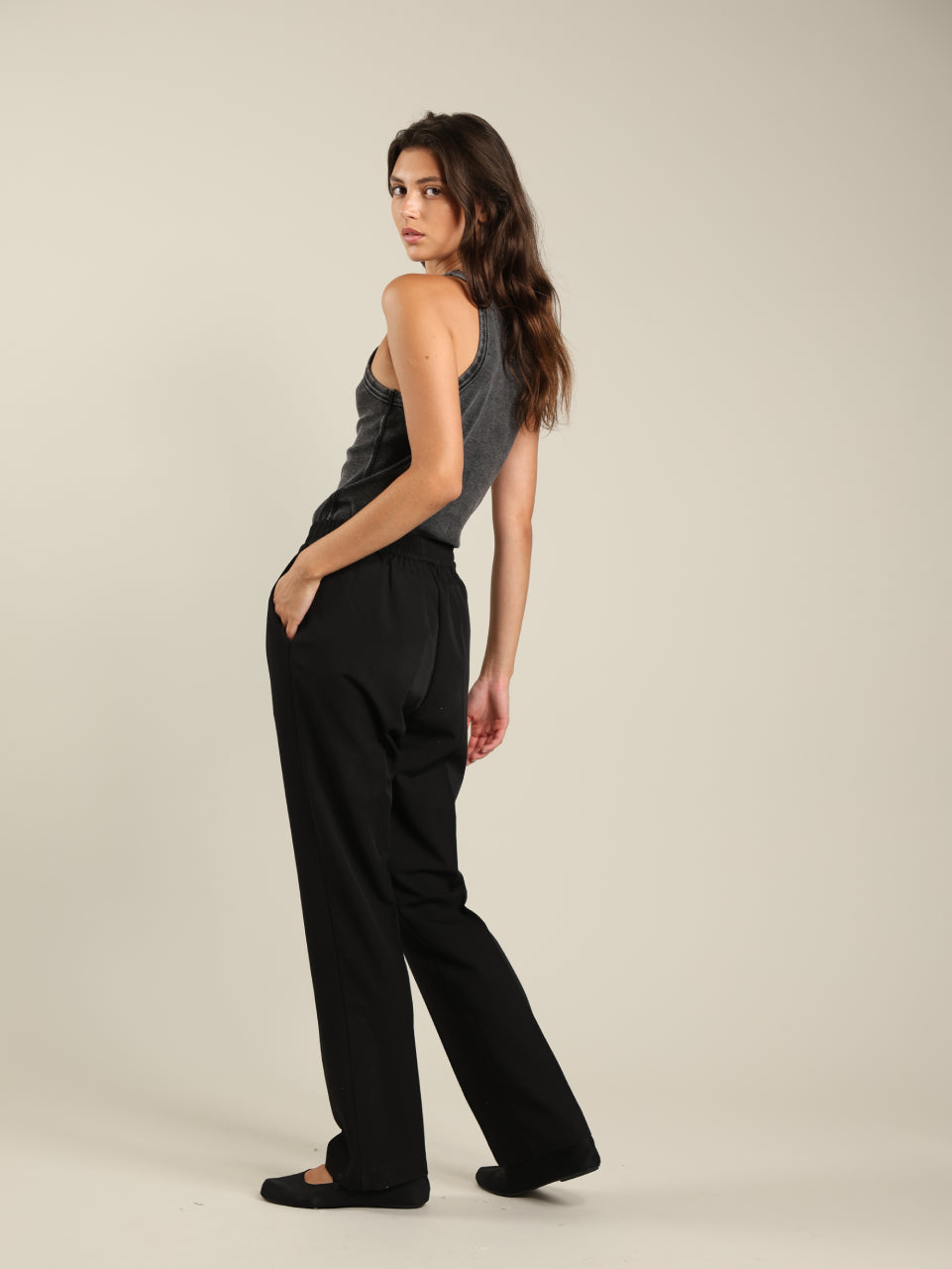 Tailored Straight Leg Pants