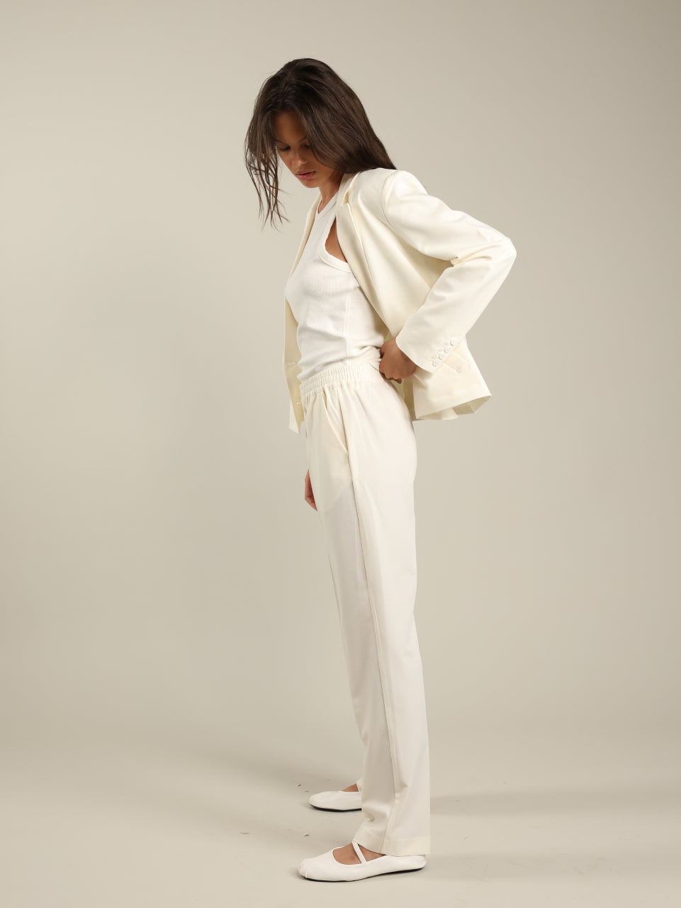 Tailored Straight Leg Pants