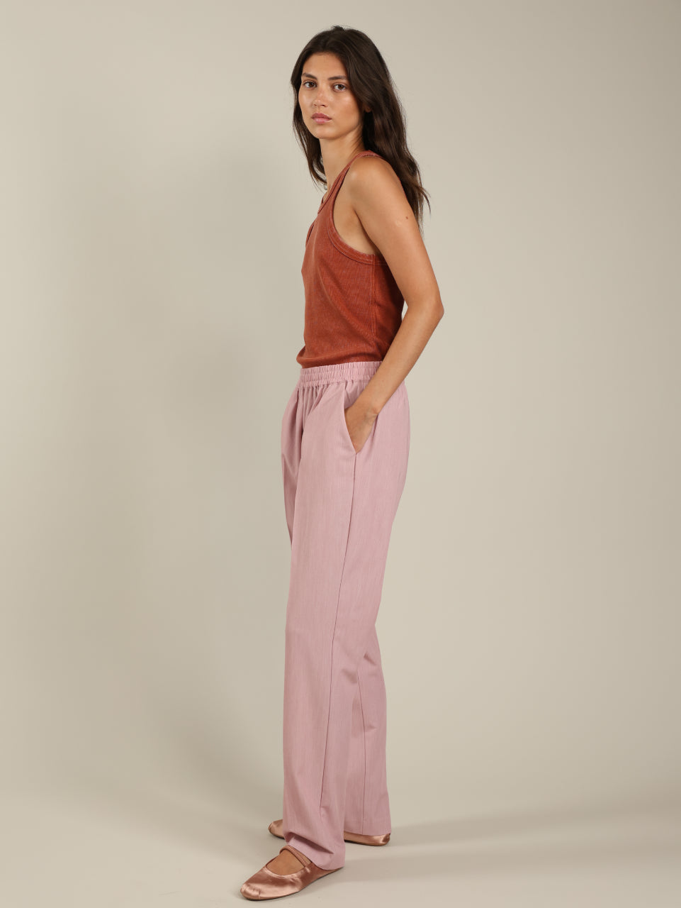 Tailored Straight Leg Pants