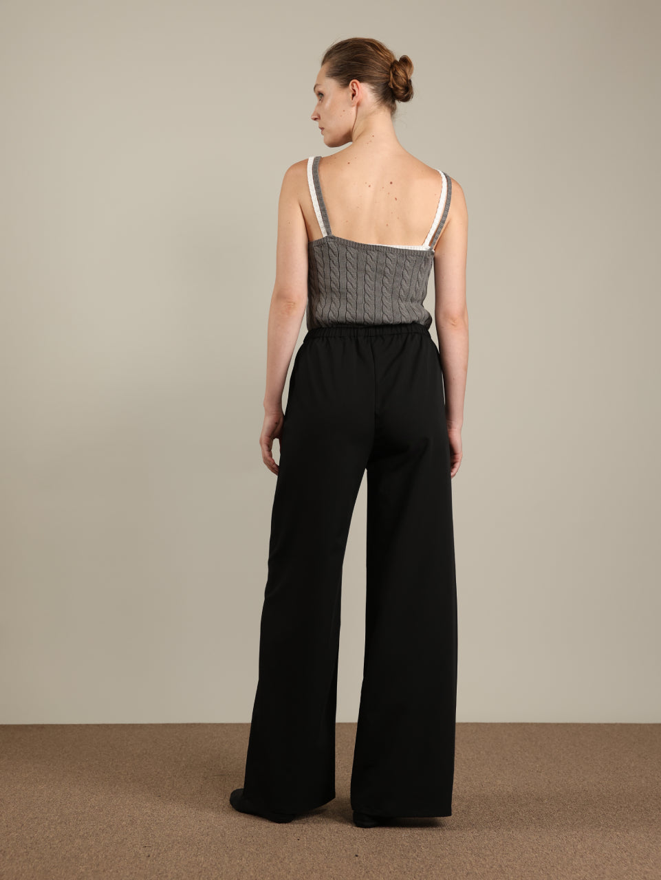 Wide Leg Rubber Pants