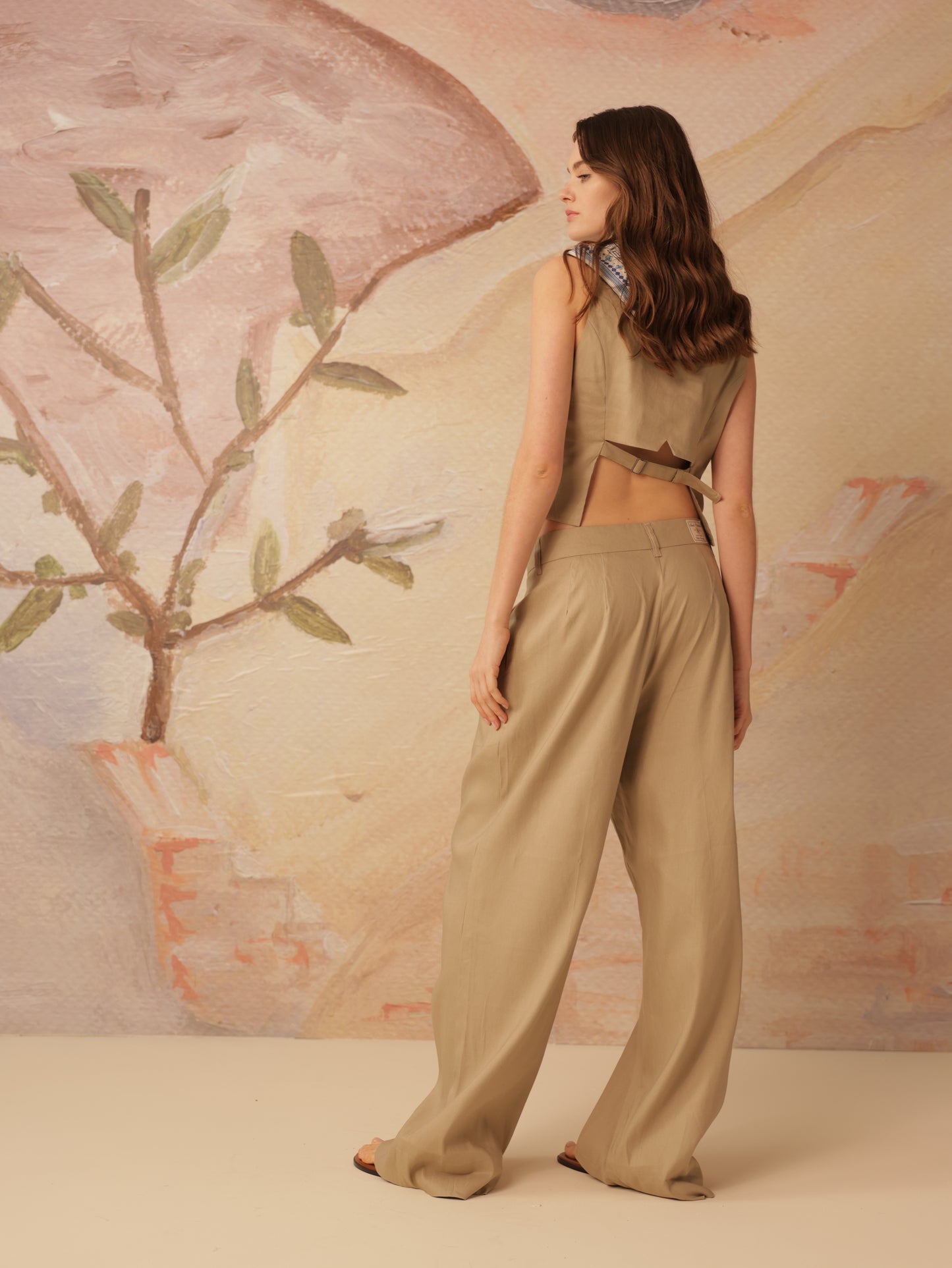 Linen Wide Leg Pants