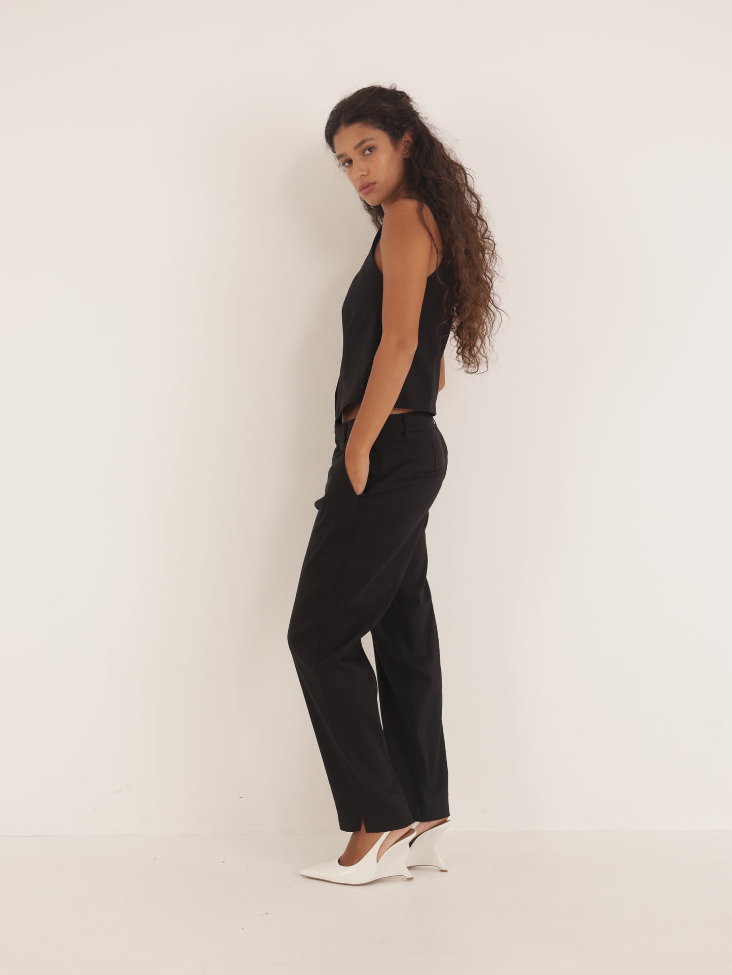 Linen chino pants
