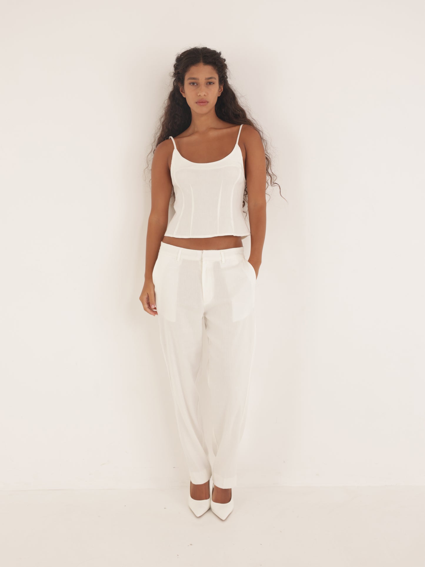 Linen chino pants