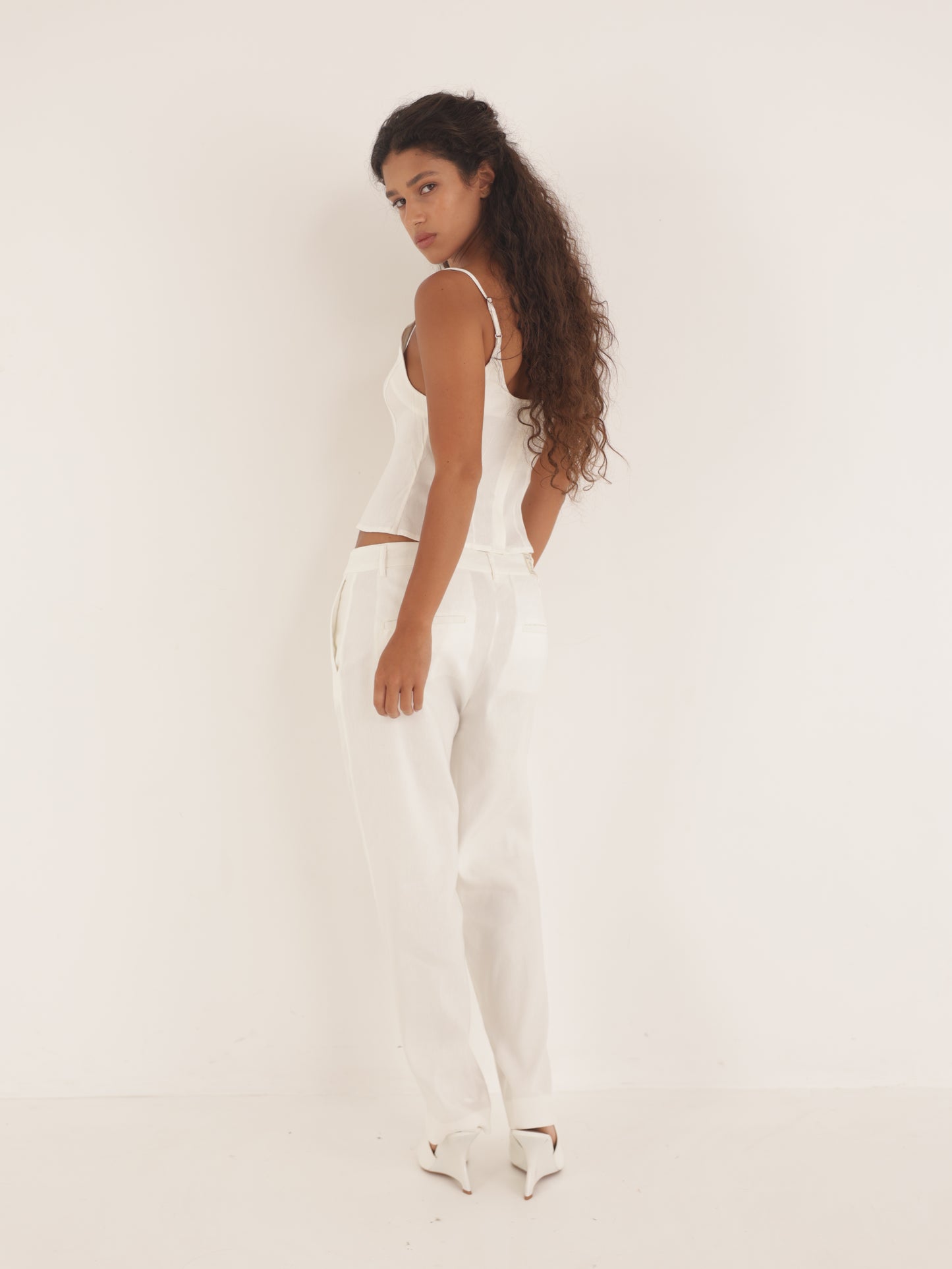 Linen chino pants