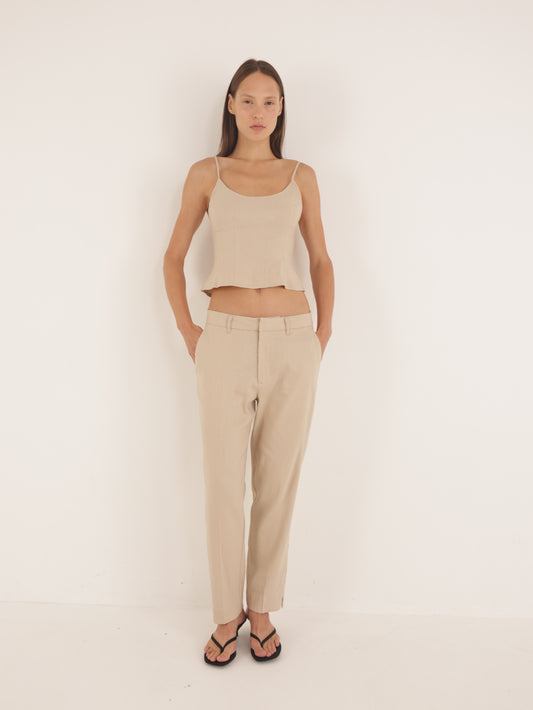 Linen chino pants