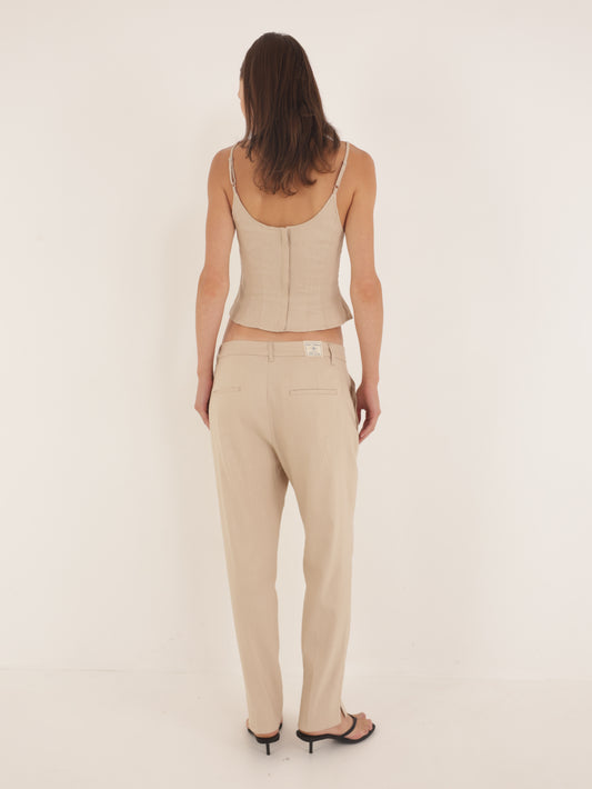 Linen chino pants