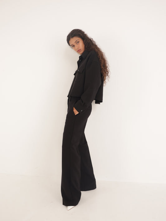 Tailored wide-leg pants