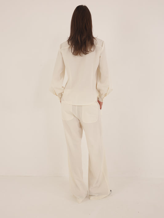 Tailored Wide-Leg Pants