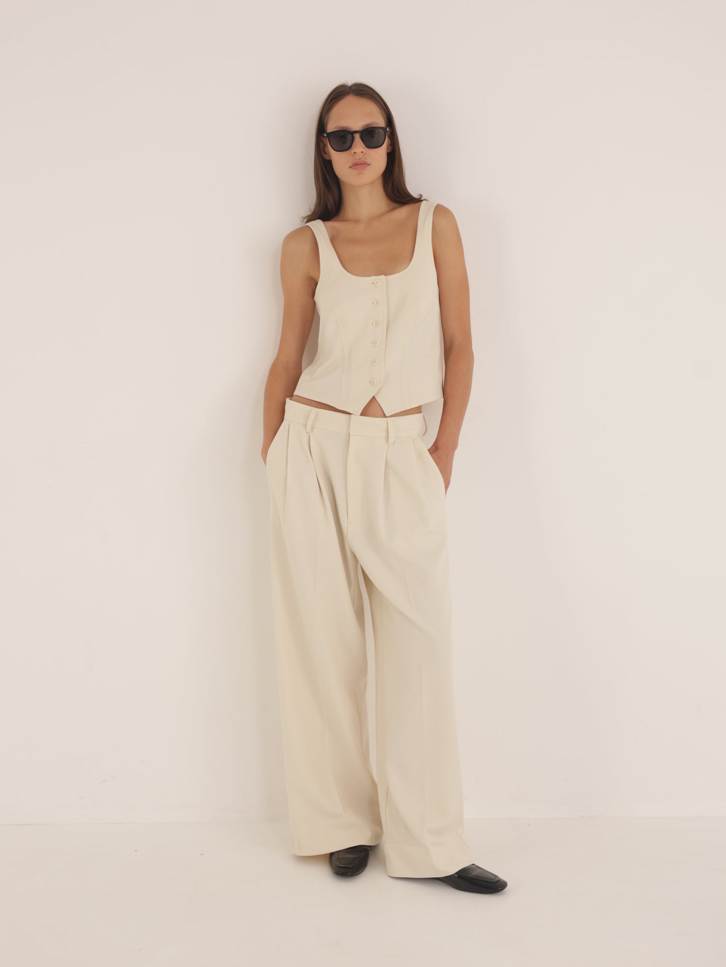Tailor-made flare pants