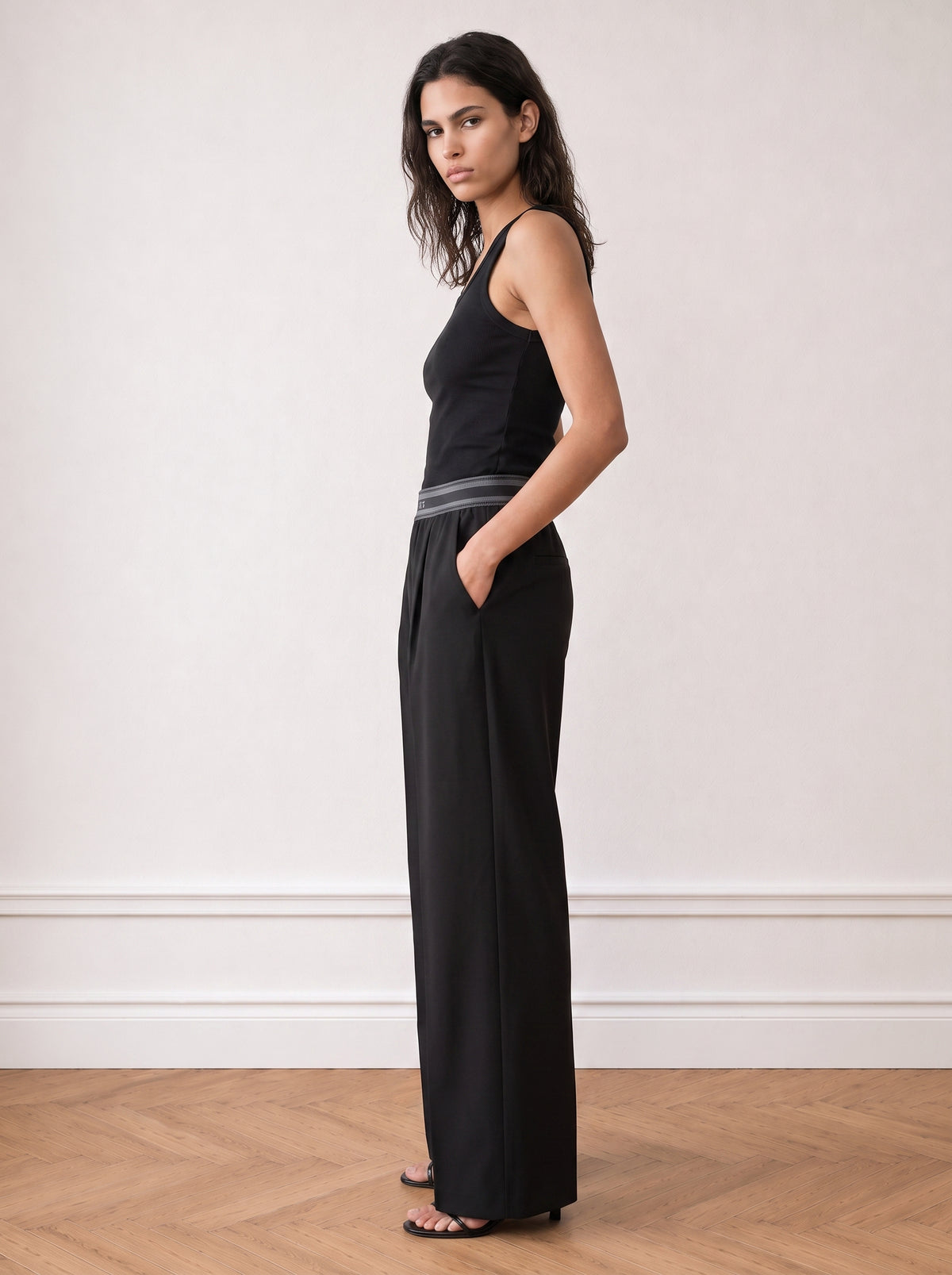 Sacks elastic-waist trousers