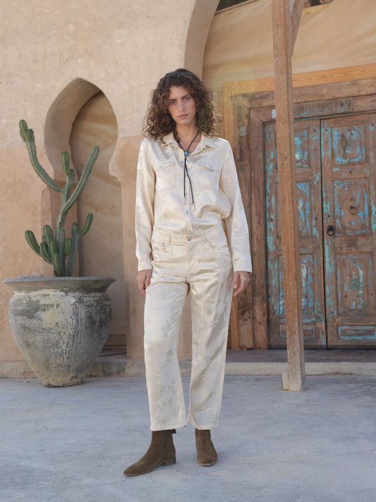 Five-pocket Jacquard Pants