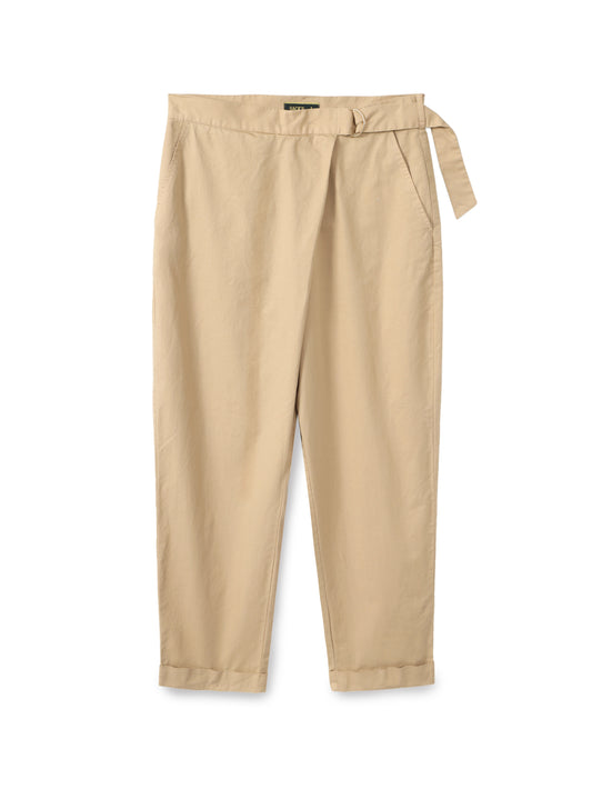 A Symmetrical Cotton Belt Pants