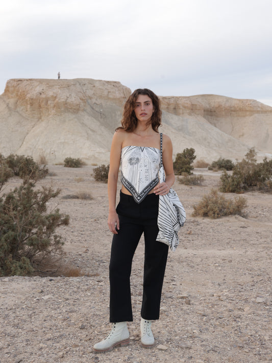 Embroidered Chino Pants