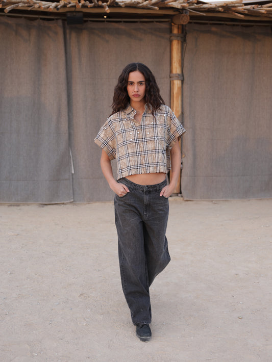 Plaid Crop Top