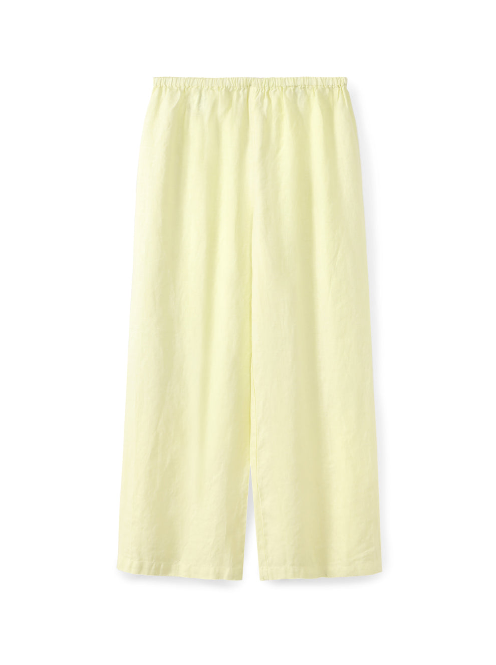 מכנסי פשתן רגל רחבה