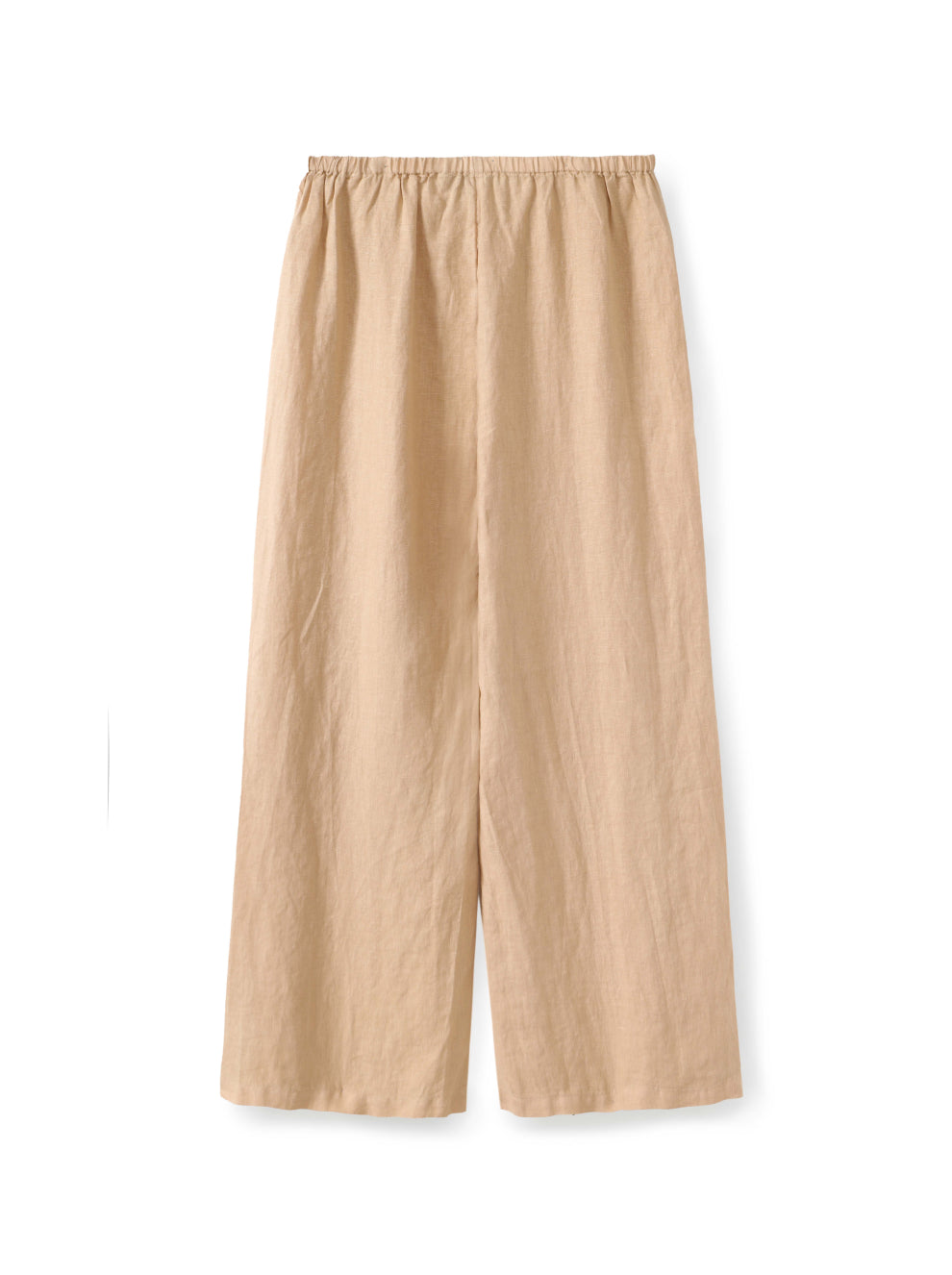 מכנסי פשתן רגל רחבה