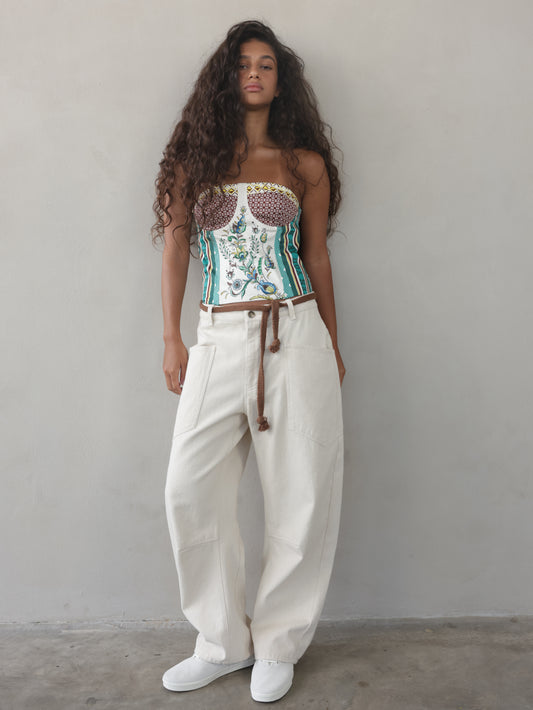 Juno Tapered Leg Jeans & Rope Belt