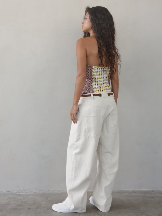 Juno Tapered Leg Jeans & Rope Belt