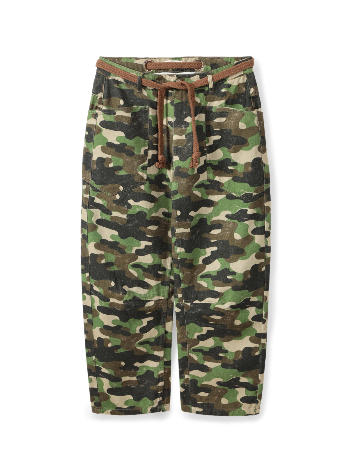Printed Barrel Non-denim Trousers