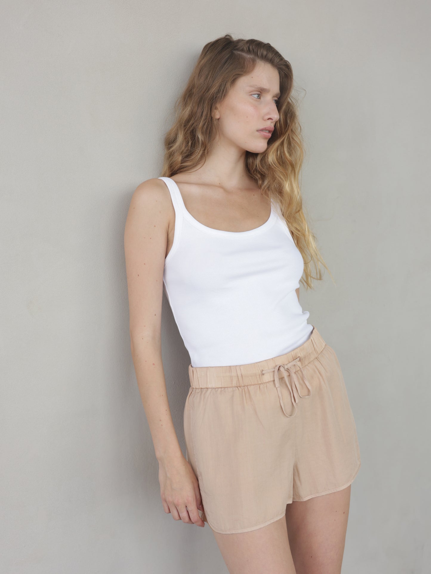 Mixed Satin Pants