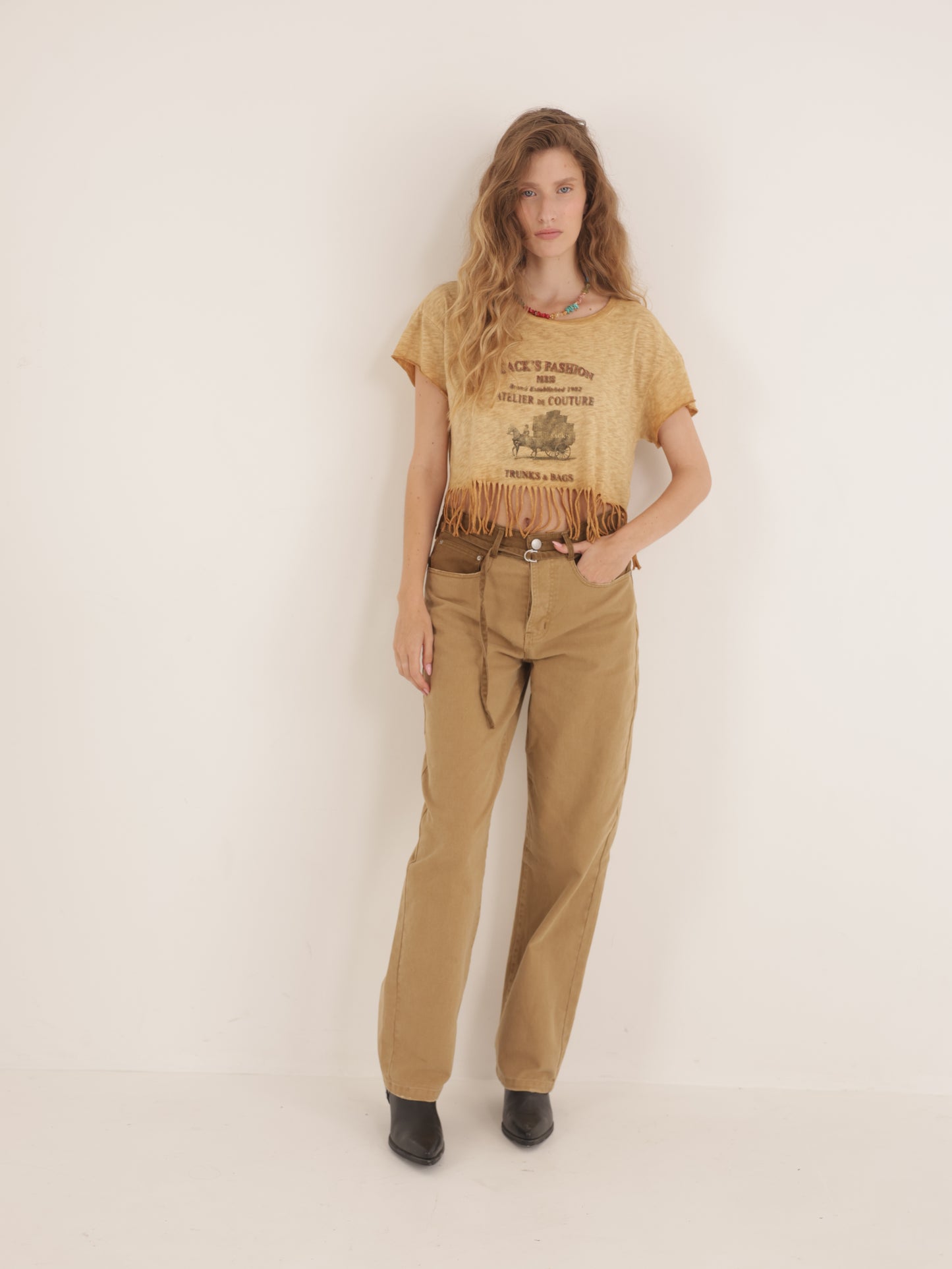 Belted pants