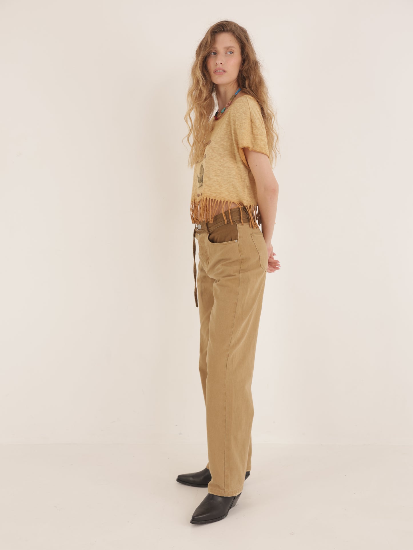 Belted pants