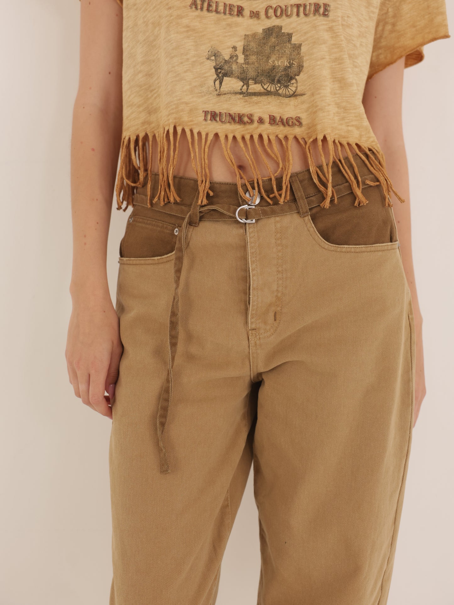 Belted pants