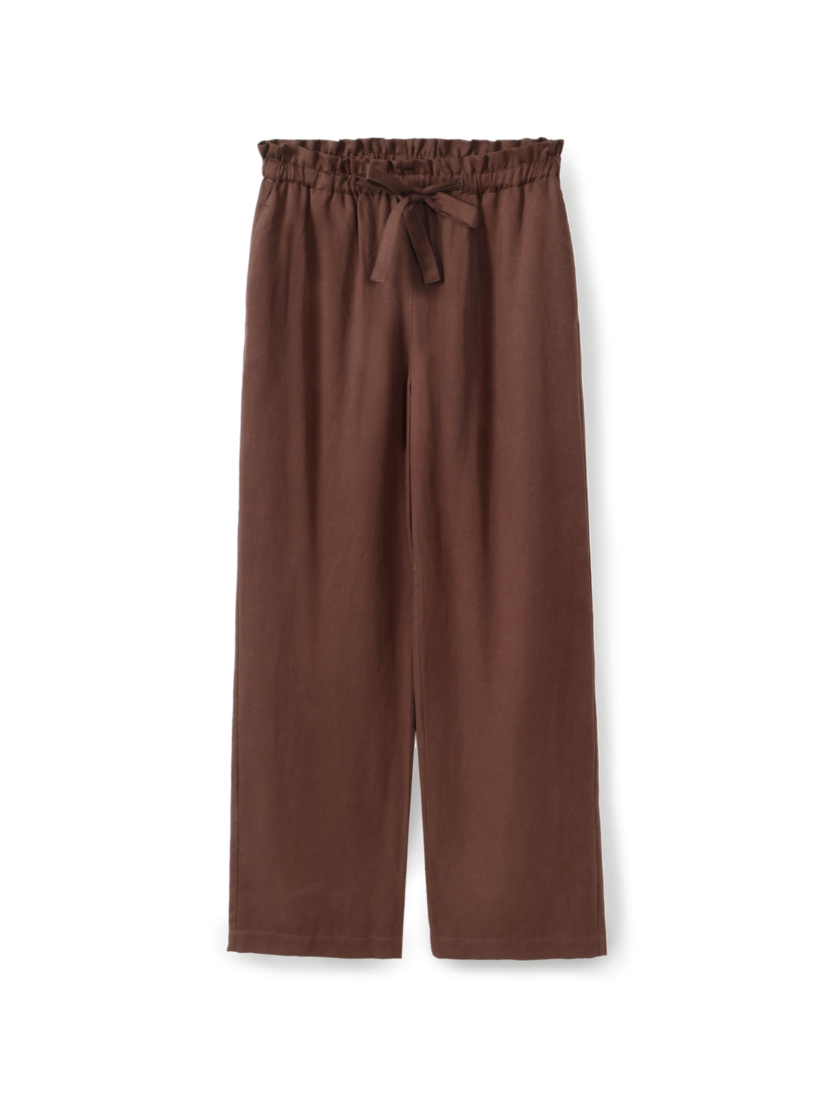 Tencel trousers with an elastic waistband