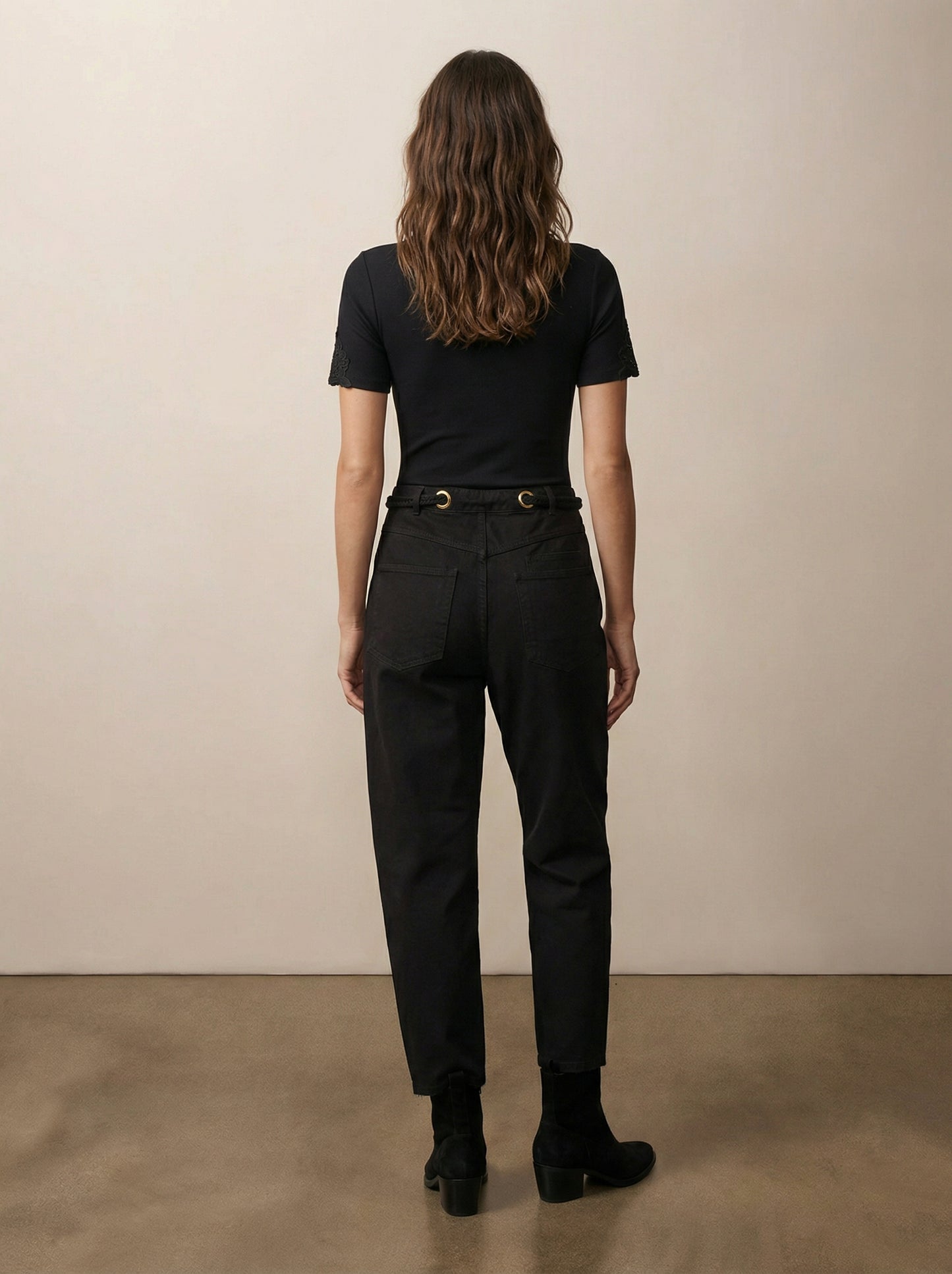 מכנס בארל עם חגורת שרוך