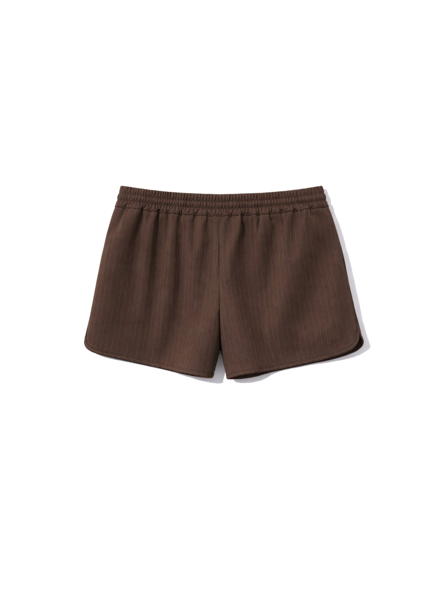 Rubber shorts with grease stripes