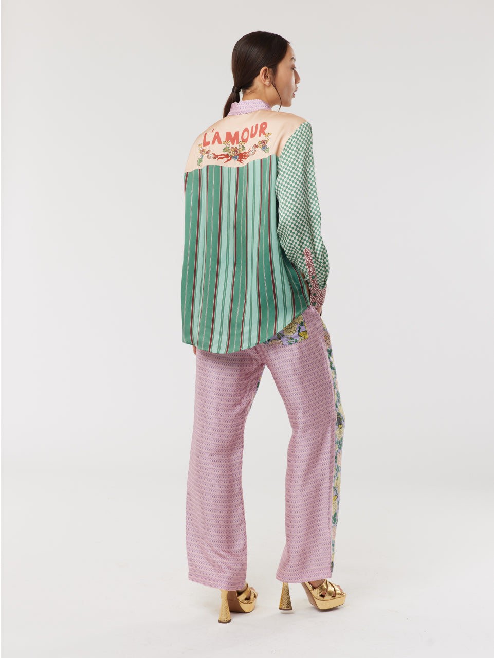 Bailey Straight Leg Printed Trousers