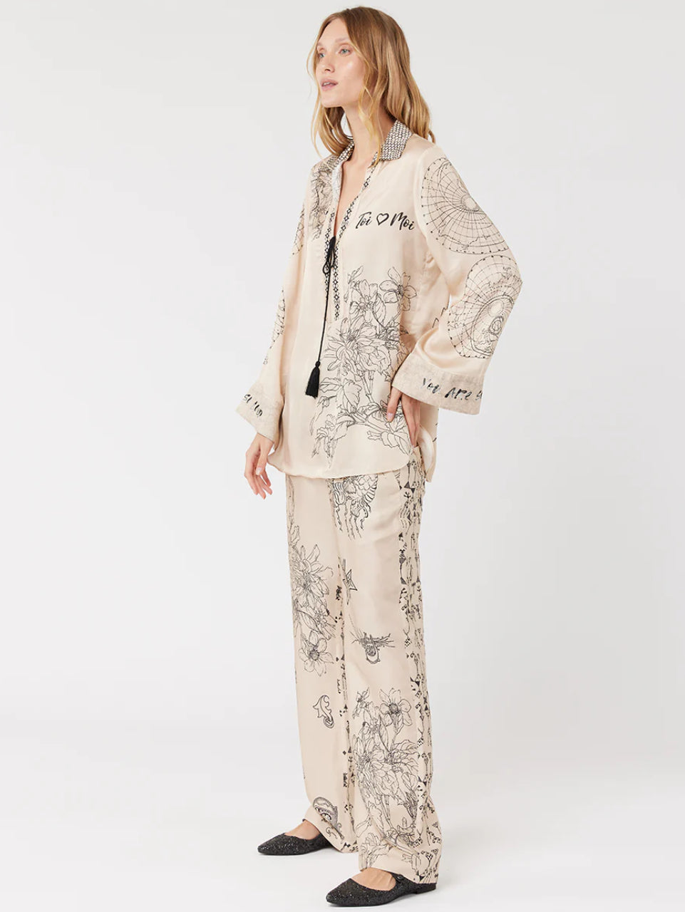 Bailey Straight Leg Printed Trousers