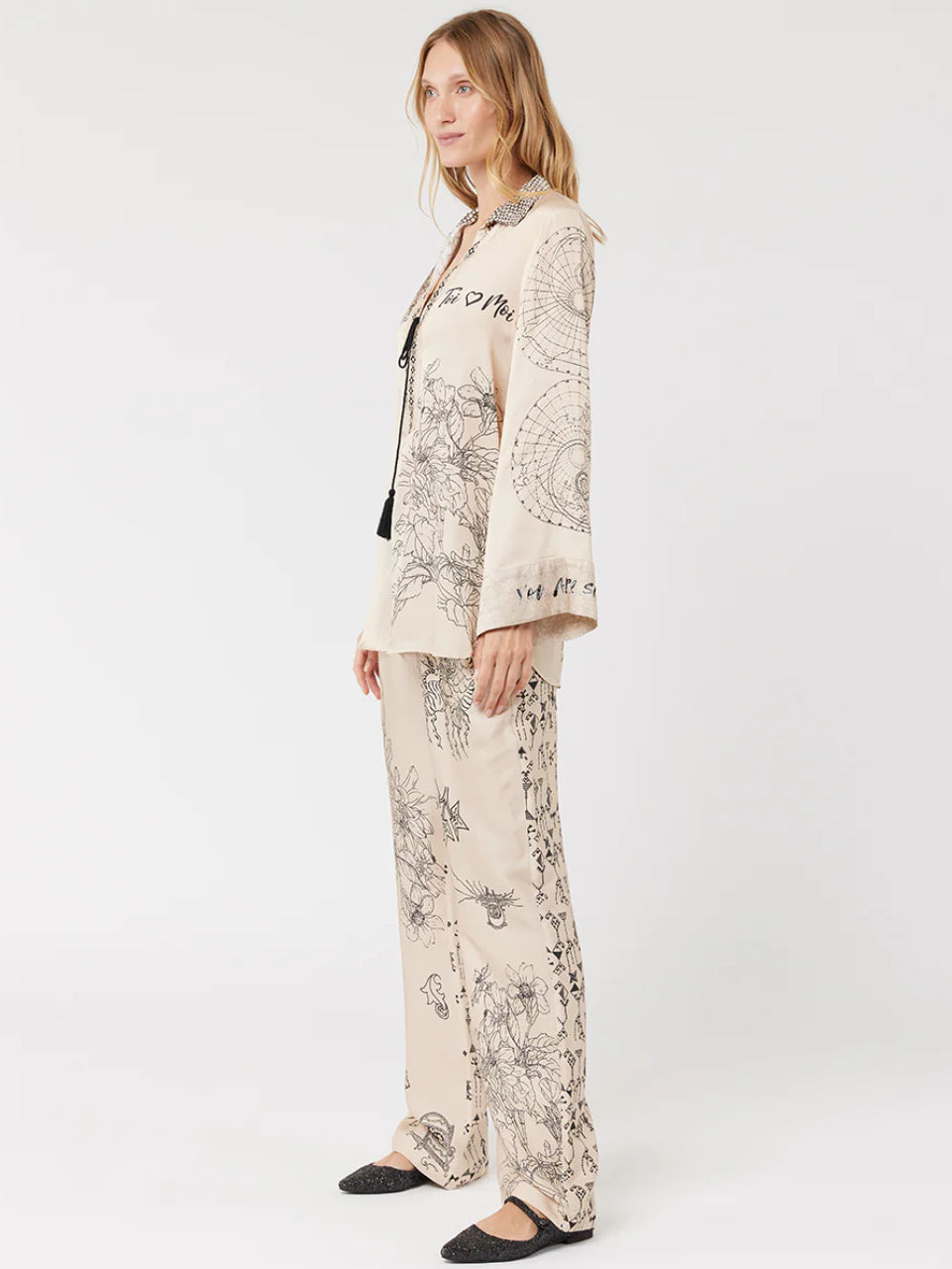 Bailey Straight Leg Printed Trousers