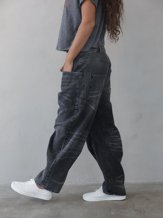 Juno Tapered Leg Jeans & Rope Belt