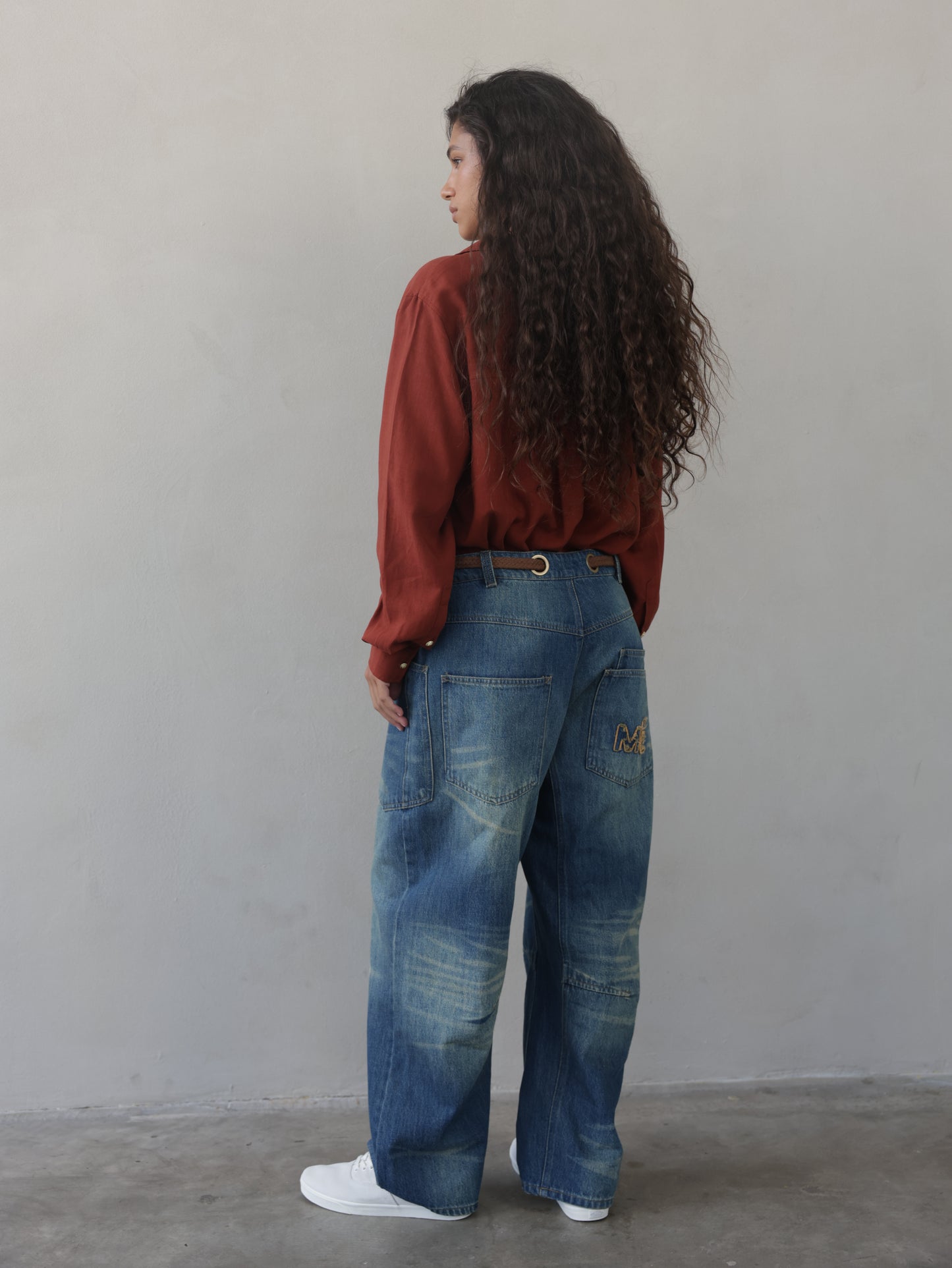 Juno Tapered Leg Jeans & Rope Belt