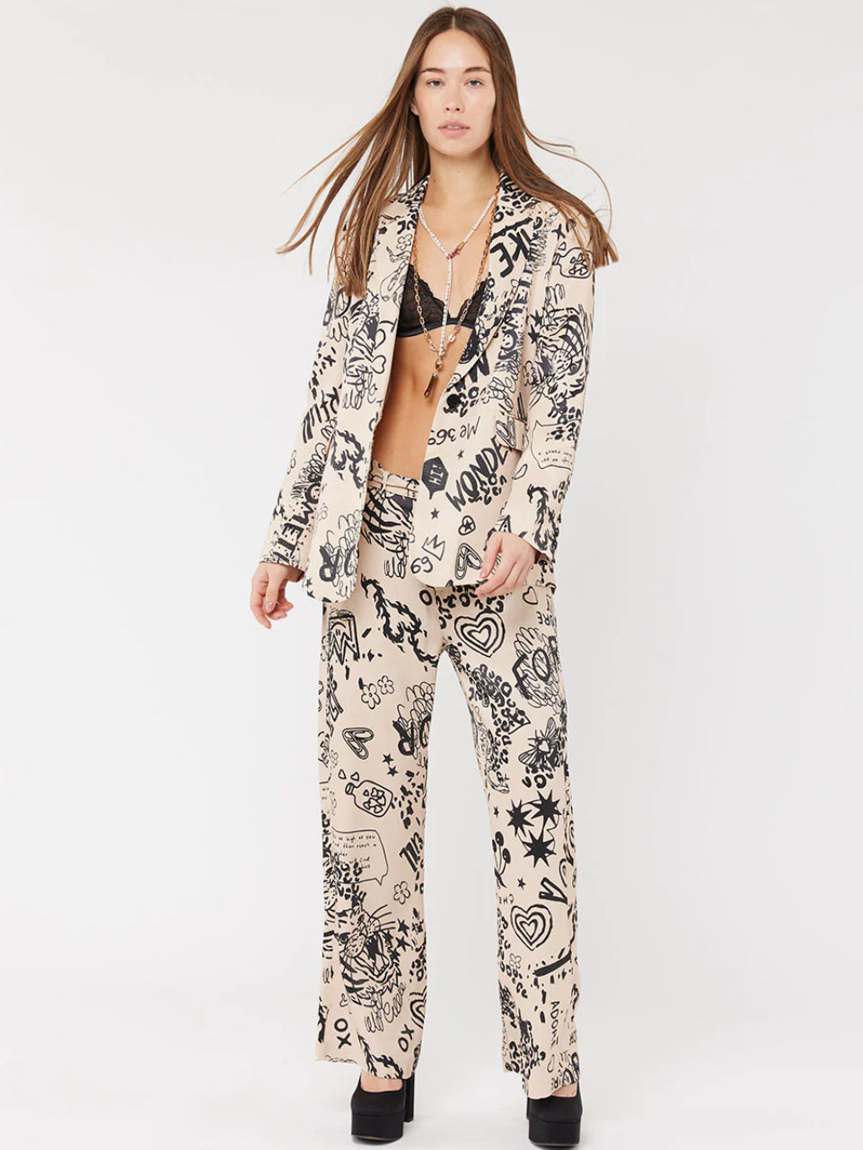 Margot Belted Printed Pants