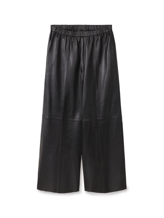 Wide leg Leather pants