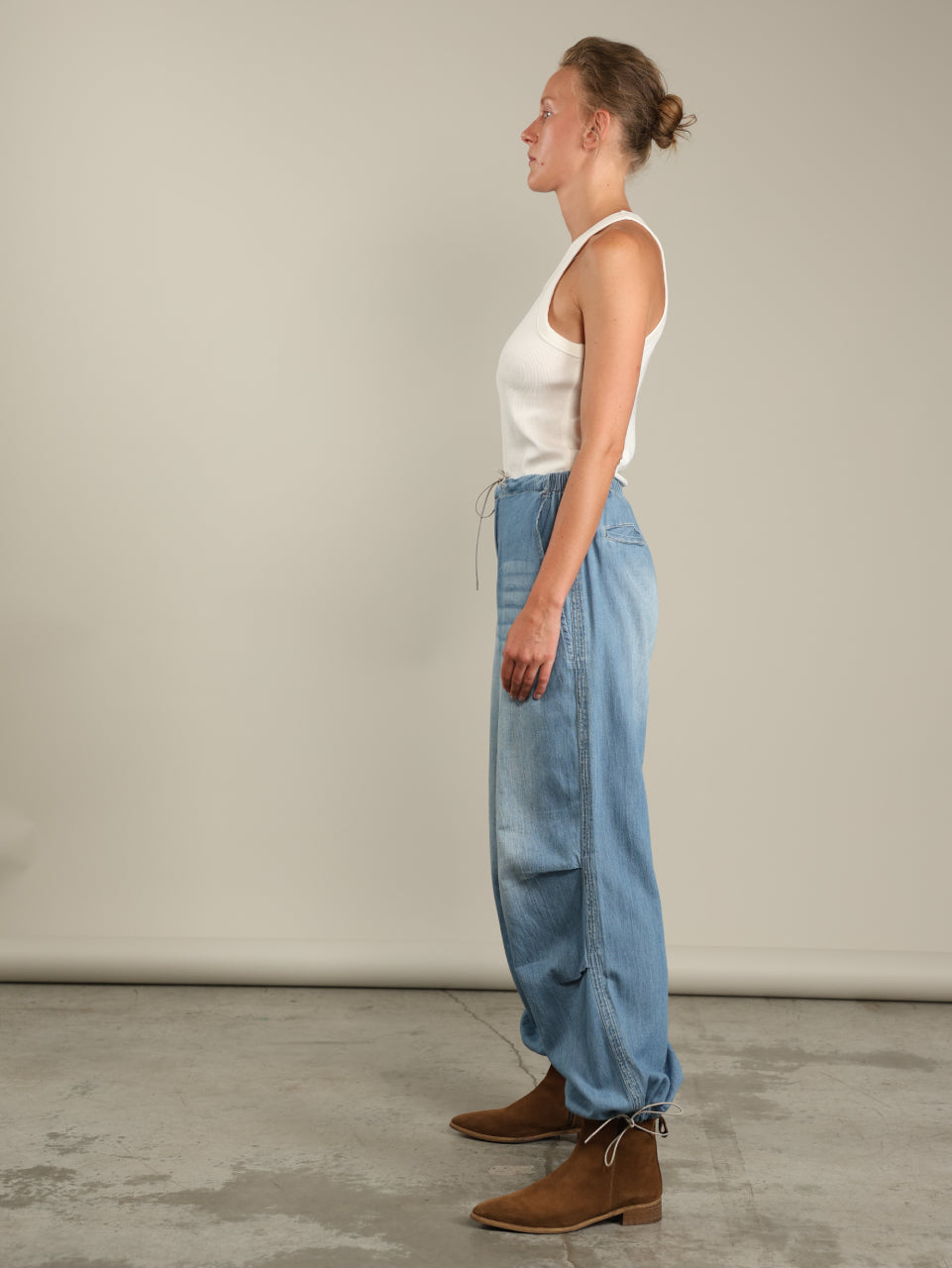 Denim Flared Pants