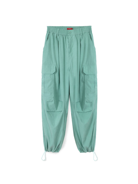 Elastic Waist Wide Leg Pants