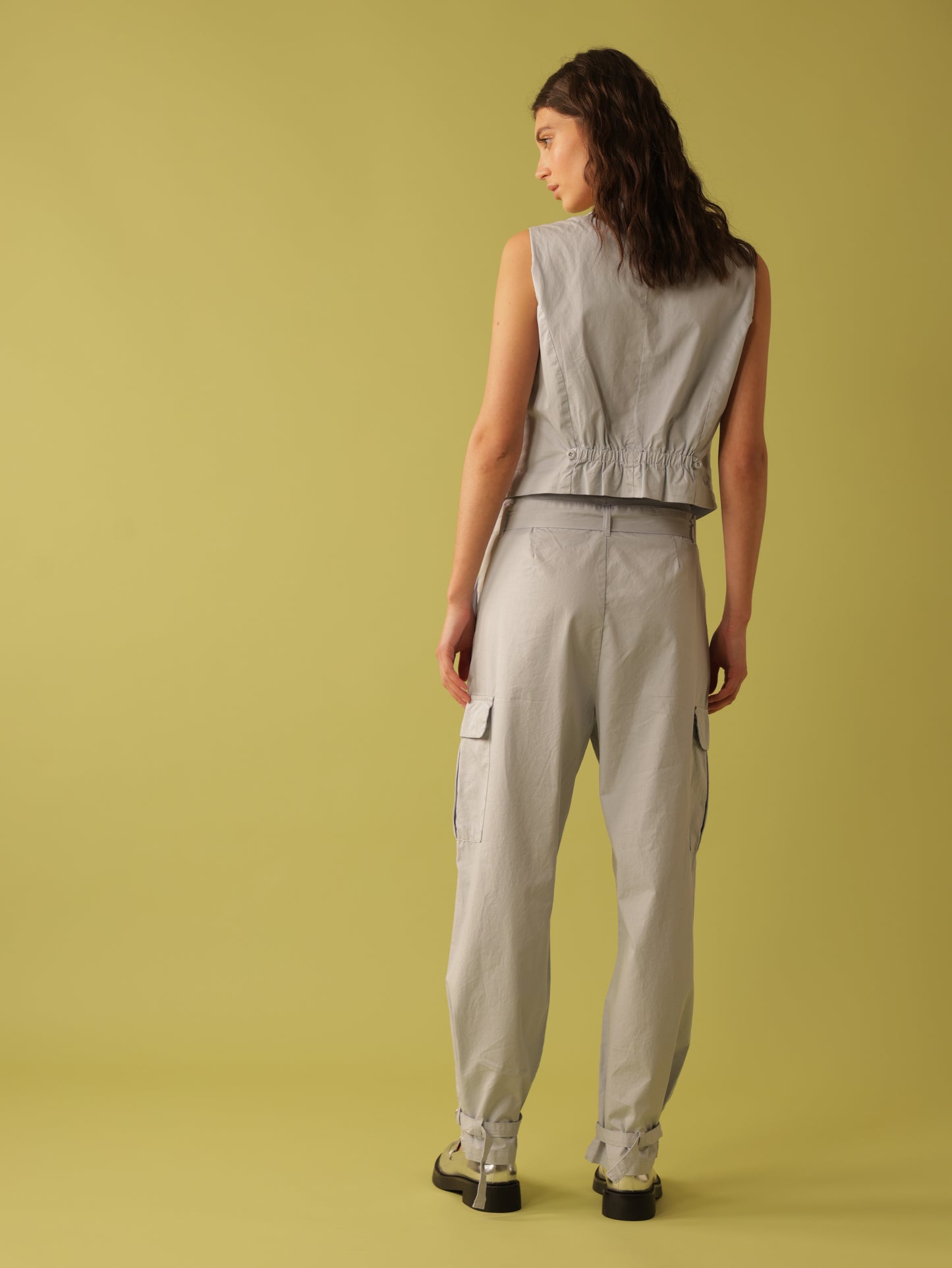 Belted Waist Utility Pants