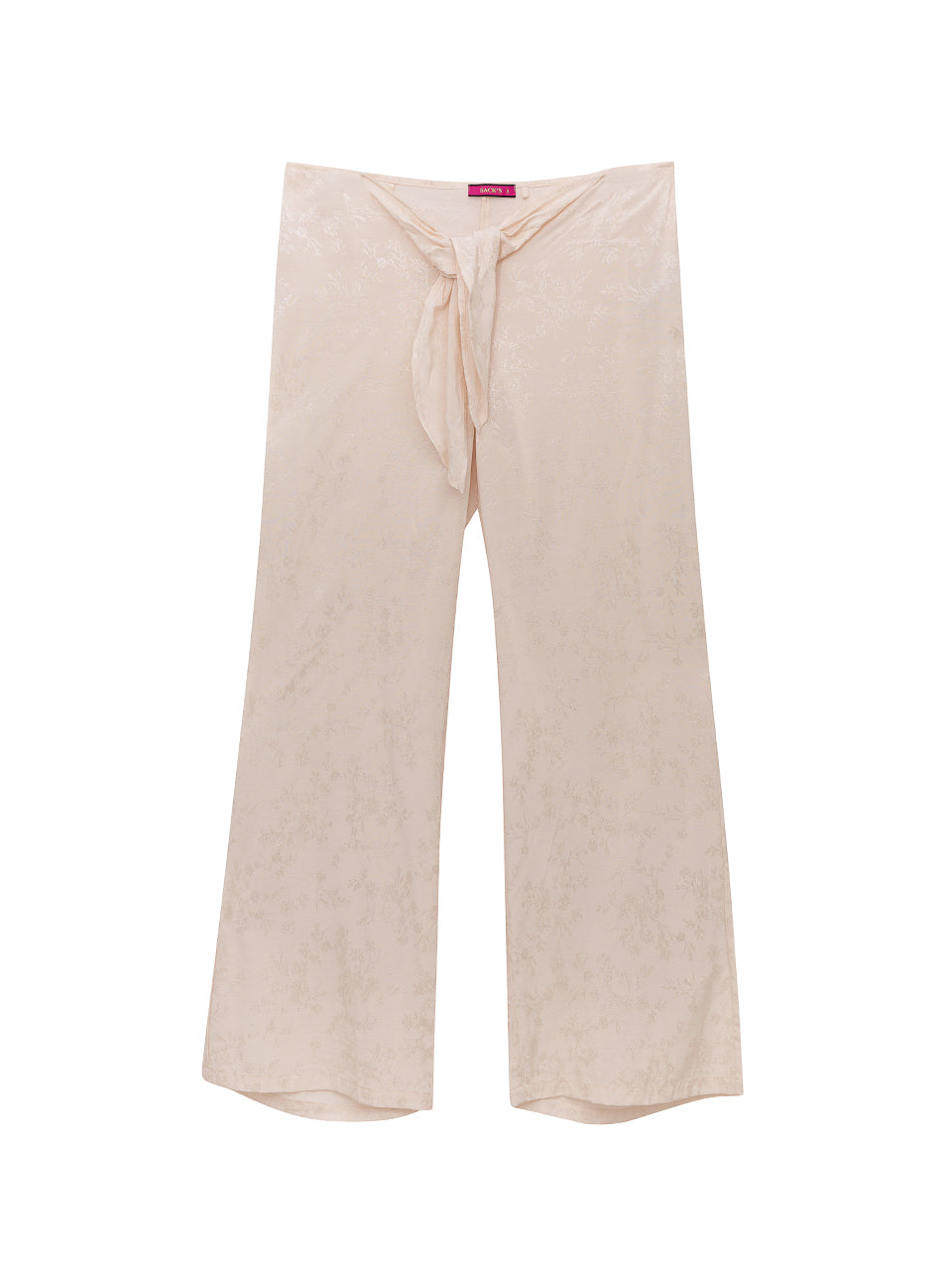 Tie Front Flare Leg Pants