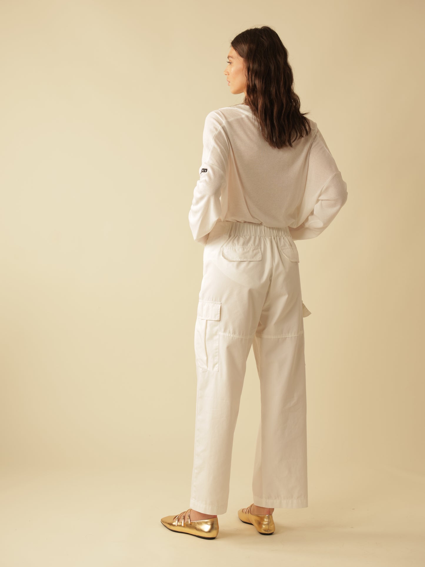 Fly Front Wide Leg Cargo