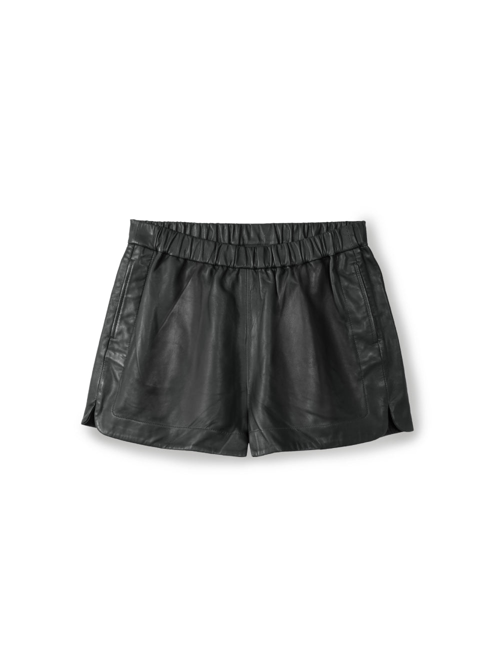 Leather shorts